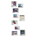 Postal Wall-Mount Picture Frames (Set of 9)