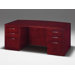 Summit Reed Executive Bow Front Desk (Flat Pack)