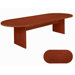 Fairplex 10" Racetrack Conference Table in Cognac Cherry