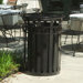 Stadium Series SMB Round Ring 36 Gallon Receptacle with Dome Top Lid