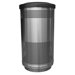 Stadium Series 35 Gallon Perforated Receptacle in Stainless Steel