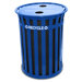 Oakley Slatted Metal Recycling Receptacle