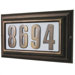 Edgewood Large Lighted Address Plaque with Aluminum Numbers