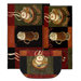 New Wave Kitchen Caffe Latte Novelty Rug (Set of 3)