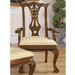 Cupid's Bow Chippendale Fabric Arm Chair