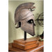 Macedonian Battle Helmet Museum Sculpture in Antique Bronze