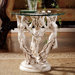 The Muses Glass Topped Sculptural End Table