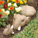 In For A Swim Elephant Lawn Statue
