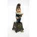 Punch Five Cent Cigars on Wheels Collectors Die Cast Iron Still Coin Bank