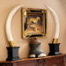 British Colonial Elephant Tusk Sculptural Trophy (Set of 2)