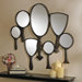 Reflective Gaze Hand Mirror Wall Sculpture