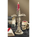 Shadow of Doom Skull and Bones Sculptural Candlestick