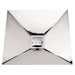 Noah's Square Wall Mount Polished Stainless Steel Bathroom Sink