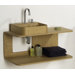Aeri Wall Mount Wood Structure Dual Shelf