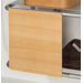 Aeri Wood Rectangular Sliding Door for Aluminum Structures Dual Shelf