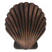 Cabinetry Hardware Solid Brass Seashell Shaped Knob