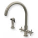 Luxe Two Handle Single Hole Kitchen Faucet