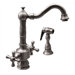 Vintage III Two Handle Single Hole Bar Faucet with Cross Handle and Side Spray