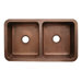 Copperhaus Rectangular Double Bowl Undermount Kitchen Sink