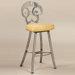 Woodlands Contemporary Swivel Barstool