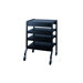 Mobile Cart With 2 Multi-Position Center Shelves