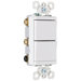 TradeMaster 15A 120V Decorator One Single Pole and One Three Way Switch in Light Almond