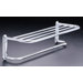 18" Satin Nickel Towel Shelf with Single Bar