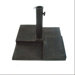 18" Free Standing Square Cast Stone Umbrella Base
