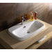 Esprit Drop-in Ceramic Bathroom Sink with Overflow