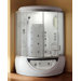 Luxury Sliding Door Steam Shower with Whirlpool Tub