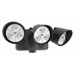 Dusk to Dawn Three Head LED Floodlight in Bronze
