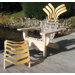 Hockey Stick Adirondack Chair and Ottoman