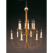 Chandelier  12 Light Candelabra Sockets Hanging 2 Tier J-Arms Chandelier