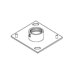 6" x 6" Ceiling Mounting Plate with 2" Coupling