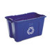 Stacking Rectangular Recycle Bin, 18 Gal