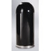 Cafe Open Top Black Waste Receptacle