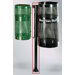Howard Towne Black Surface Mount Pole with Hardware