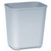 7-Gallon Fire-Resistant Fiberglass Wastebasket in Gray