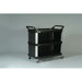 Xtra Utility Cart with 3 Shelves in Black