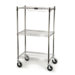 ProSave Shelf Ingredient Bin Cart with 3 Shelves in Chrome