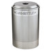 Silhouette Can/Bottle Round Recycling Receptacle
