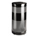 Open Top Receptacle, Round, Steel, 28 gal, Black                                                                             