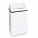 Fire-Safe Swing Top Square Receptacle, 40 Gal
