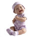 Berenguer Boutique Newborn Doll with Purple Polka Dot Bodysuit