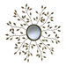 Leaf Mirror in Gold
