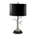 Tree Lamp in Silver Leaf and Black