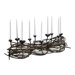 Iron and Wood Nest Weave Candelabra