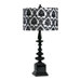 Dario Table Lamp in Gloss Black