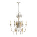 Motivo Six Light Chandelier in Persian White