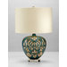 Cyprus Lamp in Tan and Aqua